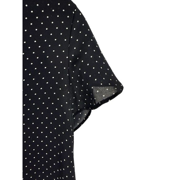 Philosophy Black Polka Dot Blouse- Size S - Picture 3 of 5